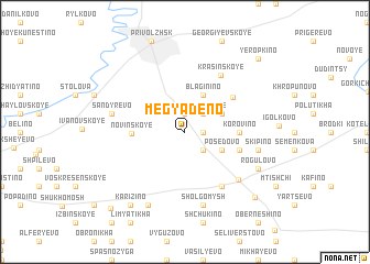 map of Megyadeno