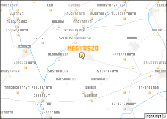 map of Megyaszó