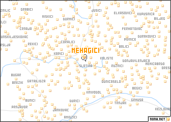 map of Mehagići