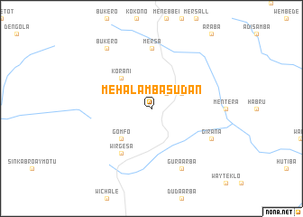 map of Mehal Āmba Sudan