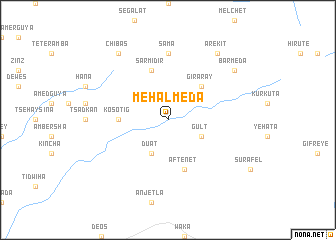 map of Mehal Mēda