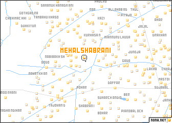 map of Mehal Shābrāni