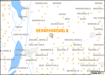 map of Mehar Khānwāla