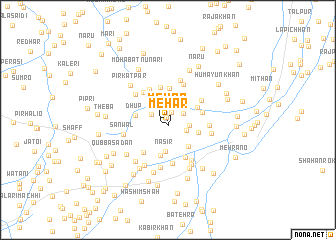map of Mehar