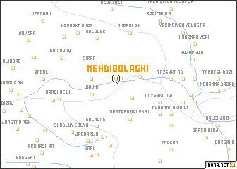 map of Mehdī Bolāghī