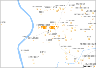 map of Mehdi Khān