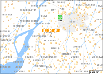 map of Mehdipur