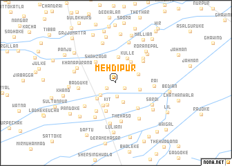 map of Mehdīpur