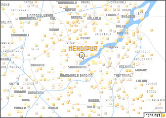 map of Mehdīpur