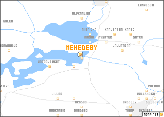 map of Mehedeby