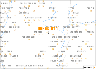 map of Mehedinţa