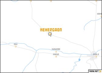 map of Mehergaon
