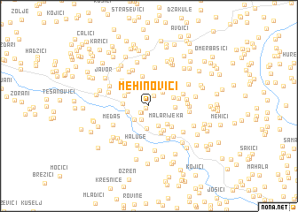 map of Mehinovići