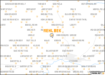 map of Mehlbek