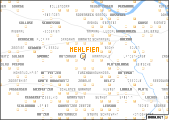 map of Mehlfien