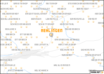 map of Mehlingen