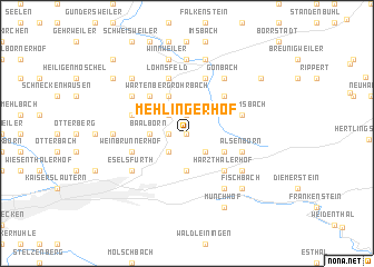 map of Mehlingerhof