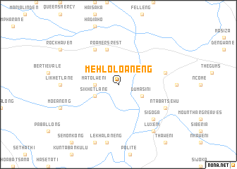 map of Mehloloaneng