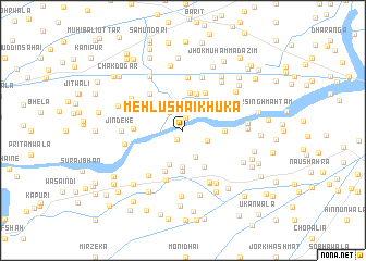 map of Mehlu Shaikhūka