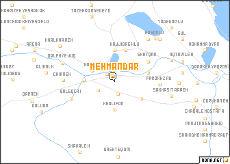 map of Mehmāndār