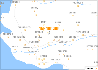 map of Mehmāndār