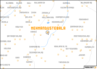 map of Mehmāndūst-e Bālā