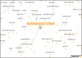 map of Mehmāndūst-e Pā\