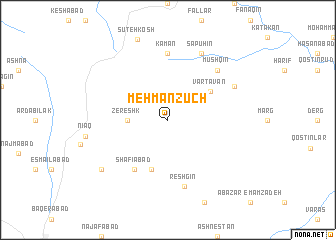 map of Mehmān Zūch