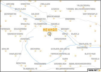 map of Mehmān