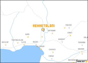 map of Mehmetalanı