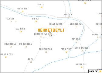 map of Mehmetbeyli