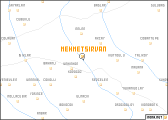 map of Mehmetşirvan