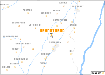 map of Mehnatobod