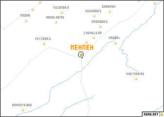 map of Mehneh