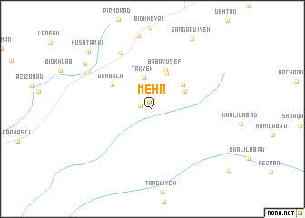 map of Mehn