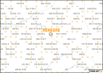 map of Mehogne