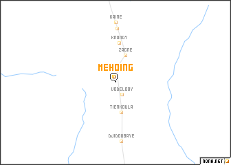 map of Mehoing