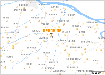 map of Mehovine