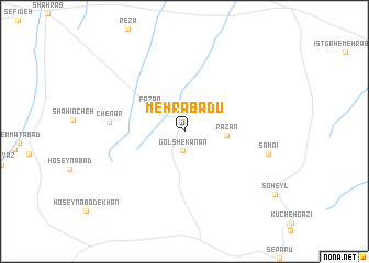 map of Mehrābādū