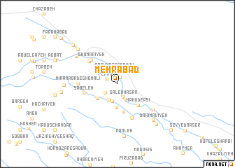 map of Mehrābād