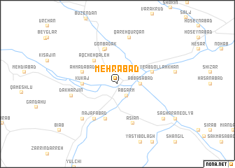 map of Mehrābād