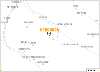 map of Mehrābād