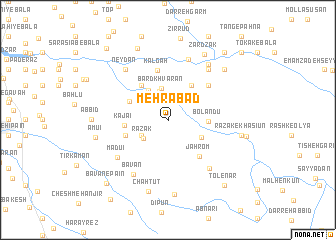 map of Mehrābād