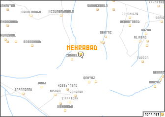 map of Mehrābād