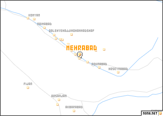 map of Mehrābād