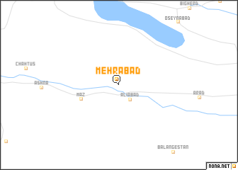 map of Mehrābād