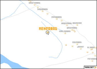 map of Mehrābād