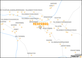 map of Mehrābād