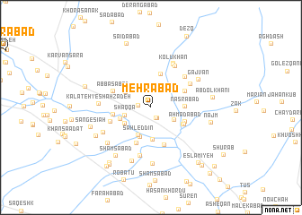 map of Mehrābād