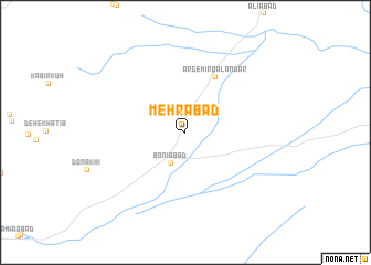 map of Mehrābād